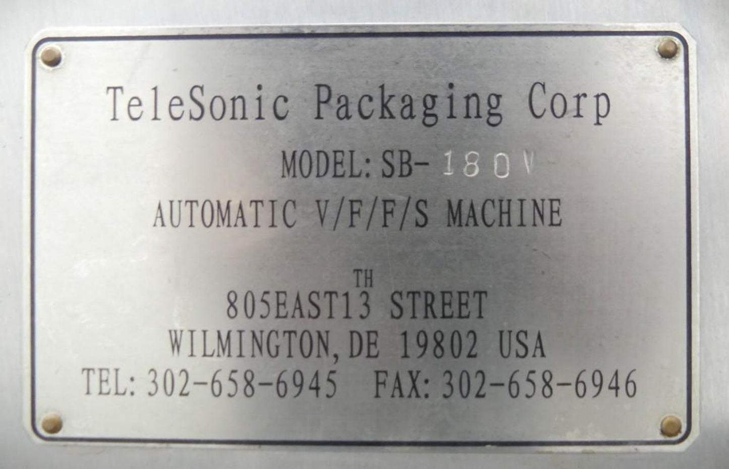 Tele-Sonic Vertical Form Fill and Seal