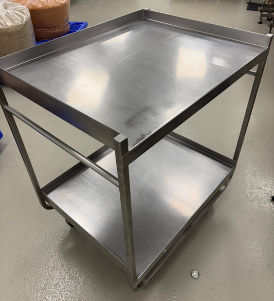 Stainless Steel Cart with 2 Shelves